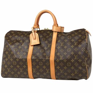 【在庫一掃】 ルイ・ヴィトン Louis Vuitton キーポル 50 ハンドバッグ 旅行 ボストンバッグ モノグラム ブラウン M41426 【中古】