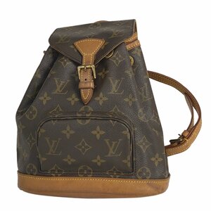 【在庫一掃】 ルイ・ヴィトン Louis Vuitton ミニ モンスリ バックパック デイパック リュック モノグラム ブラウン M51137 【中古】