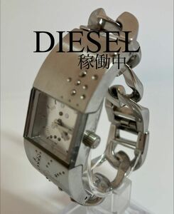 DIESEL (ディーゼル) ブレスレットウォッチ シルバー文字盤 レディース腕時計■正規品■稼働中