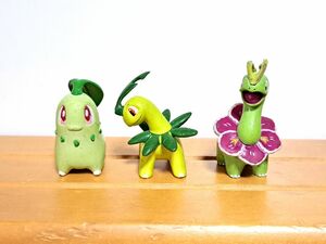 ポケットモンスター　モンコレ　チコリータ　ベイリーフ　メガニウム　トミー 　現状品　⑯