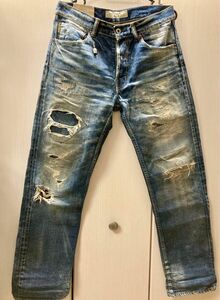 初期FUNDAMENTAL AGREEMENT LUXURY FDMTLヴィンテージ加工デニム STRAIGHT SIZE 30 