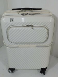 ［中古品］LEGENDWALKER 6024 LCC機内持ち込み対応スーツケース アイボリー 内容量34L ※沖縄、離島配送不可