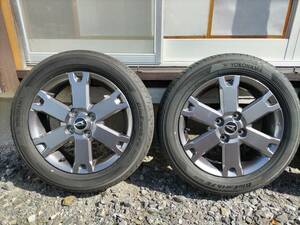 中古美品 ダイハツ純正 タフトGターボ ガンメタ 15in 4.5J +45 PCD100 YOKOHAMA BluEarth FE AE30 165/65R15 タイヤホイール4本セット