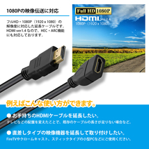 HDMI延長ケーブル 3m 3メートル Ver1.4 FullHD 3D フルハイビジョン 1080P オス-メス ネコポス 送料無料_画像3
