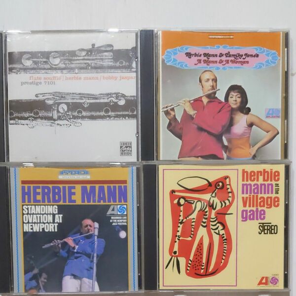 ハービーマン HERBIE MANN BOBBY JASPAR/FLUTE SOUFFLEなどCD4枚セット