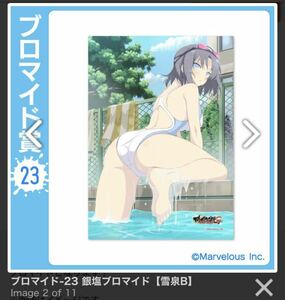 新品 未開封　閃乱カグラ New Wave G バースト くじコレ 第5弾 死塾月閃女学館 ブロマイド賞 銀塩ブロマイド ２Ｌ判 雪泉 23-B