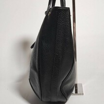 美品 ポールスミス トートバッグ 本革 シボ革 シュリンクレザー Paul Smith 黒 赤 ビジネス ブリーフケース メンズ 大容量 仕事 A4 肩掛け_画像4