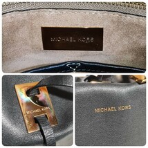 美品 マイケルコース トートバッグ 本革 シボ革 レザー MICHAEL KORS 黒 ビジネスバッグ ブリーフケース メンズ 大容量 仕事 A4 肩掛け 鞄_画像10