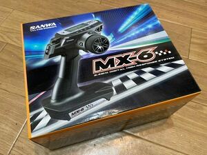 *SANWA Sanwa *MX-6*2.4G RC Propo transmitter only! new goods unused goods * postage included!! receiver radio-controller Futaba Tamiya BL-SIGMA SRM-102Z RX-391