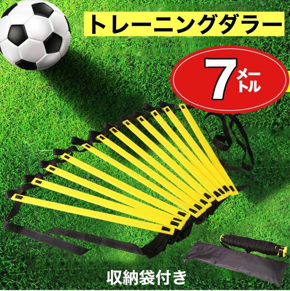 トレーニングラダー 7ｍ 収納袋付 階段はしご　ナイロンロープ　フットサル サッカー 人工芝