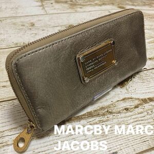 ミルクティーちやん様専用MARC BY MARC JACOBS ラウンドファスナー　ゴールド