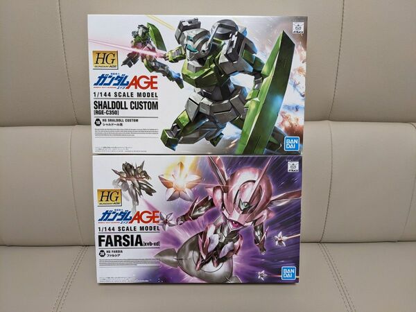 【新品・未組立2点セット】1/144 HG シャルドール改とファルシア 機動戦士ガンダムAGE ガンプラ バンダイ