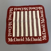 １円〜　McDavid　マクダビッド　タオルハンカチ　2枚　赤　青　コットン　C1823_画像4