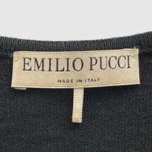 EMILIO PUCCI エミリオプッチ セーター 切り替え ブラック_画像9