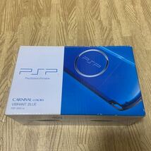バイブラント ブルー 　PSP-3000　本体は、ほとんど無傷　ほとんど未使用に近い　付属品も綺麗な美品　★箱付きです。♪_画像1