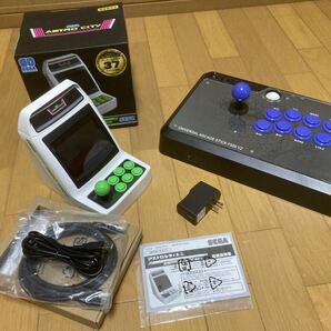 SEGA ASTROCITY mini アストロシティミニ本体&MAYFLASH ARCADESTICK F500V2 三和レバー/高耐久ボタンOBSF-30RG換装仕様 中古品セットの画像9