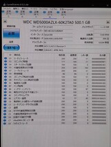 500GB 内蔵型 3.5インチ SATAハードディスク WD5000AZLX 896回 10304時間 HDD WesternDigital 正常 中古品_画像3