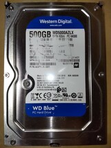 500GB 内蔵型 3.5インチ SATAハードディスク WD5000AZLX 382回 3374時間 HDD WesternDigital 正常 中古品_画像1