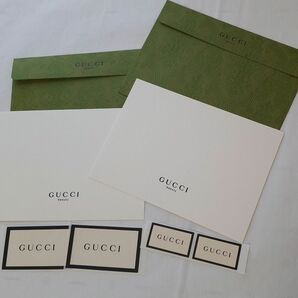 GUCCI グッチ ノベルティメッセージカード 2set