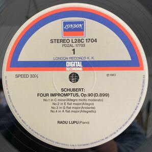 LPレコード シューベルト 即興曲全曲 ラドゥ・ルプー L28C-1704 レトロ ヴィンテージの画像4