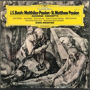 LPレコード　J.S.BACH Matthaus-Passion 2531-317 海外版　レトロ　ヴィンテージ