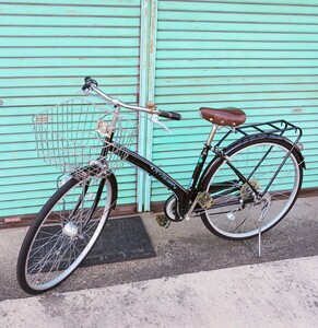 Arvita 自転車 シティサイクル ママチャリ 27インチ 6段変速 かご付き 長野県 