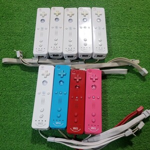 Wii リモコン モーションプラス コントローラ 9本 9個 まとめ売り ホワイト ブルー ピンク 内蔵 任天堂 コントローラー