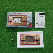 MASUDAYA 増田屋 マスダヤ PLAY&TIME プレイ&タイム 工事中 動作確認済み 箱説 箱 説明書 ゲームウォッチ レトロ 希少品 当時物_画像1