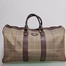 BURBERRY バーバリー ボストンバッグ ハンドバッグ チェック 正規品 大容量 旅行かばん ヴィンテージ_画像1