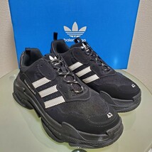 BALENCIAGA バレンシアガ adidas アディダス TRIPLE S TRAINERS スニーカー EU43 UK9 US10 28.5㎝ トリプルエス ブラック_画像8