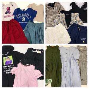 FS-212　子ども服【女の子SET　サイズ140cm~160cm☆46着】ZARA・ピンクラテ他☆大量☆古着☆おまとめ福袋