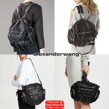 定価13万■Alexander Wang 3way多機能バッグ ナイロンｘ羊革◆レザー リュック ショルダー 斜めがけ COMME des GARCONS コムデギャルソン_画像10