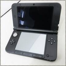 ニンテンドー3DS LL 本体 モンスターハンター4 仕様 ゴア・マガラ ブラック ACアダプター付き HA032718_画像3