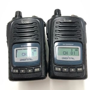 2点 アイコム IC-D50 バッテリー付 BP-220N 登録局 3R 廃局済み 無線機 トランシーバー ICOM[8012]