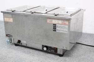 P5375）直取直配 エイシン電気　電気ウォーマー ES-5Ｗ エイシン電気　100V 電気 保温 ウォーマー 湯煎 卓上 厨房 中古