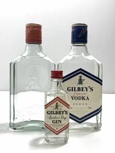 GILBEY*S GIN VODKAgi ruby Gin vodka 375ml × 2 ps miniature bottle 50ml 1 pcs *
