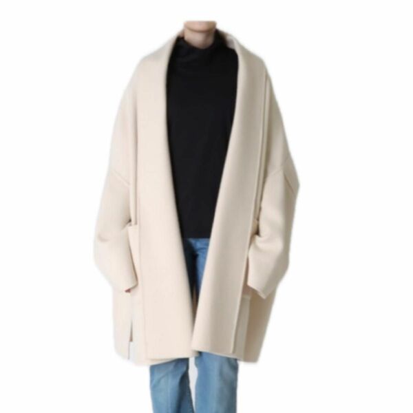 RAWTUS ロータス　コート　ブラックoversized shawl coat 