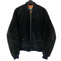 ■激レア■80s LEVI'S ALASKA レザー ボンバージャケット L リーバイス アラスカ ワッペン MA-1 501 505 517 デニム ビンテージ_画像2