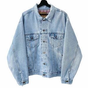 ■激レア■90s LEVI'S ヘビーネル 裏ネル デニムジャケット L XL リーバイス インサイドアウト 70506 70507 オーバーサイズ 80s ビンテージ