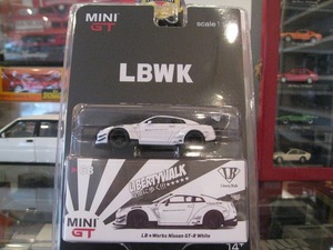 希少☆MINI-GT☆1/64 LB Works 日産GT-R White☆