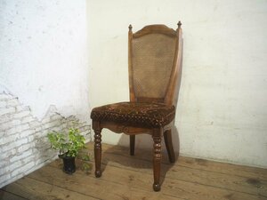 タL0587◆②クラシックなデザインの古い木製チェア◆椅子 イス カフェ 純喫茶 インテリア リビング ダイニング レトロM笹2