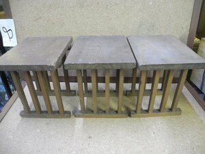  Meiji era . footrest 3 point together |. thing pcs ritual article household Shinto shrine width approximately 24cm(^00XC14D