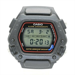 1.OLD CASIO●DW-290T アラーム/バックライトOK デジタル クオーツ 電池交換済 メンズ腕時計 オールドカシオ ビンテージ 中古 ベルト無し