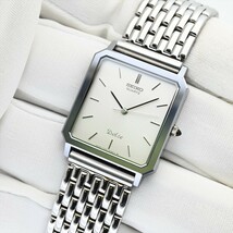 9.SEIKO/DOLCE●1984年製造 7731-5140 超硬ケース/TUNGSTEN CARBIDE クオーツ 電池交換済 メンズ腕時計 ビンテージ 中古 セイコー ドルチェ_画像1