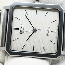 9.SEIKO/DOLCE●1984年製造 7731-5140 超硬ケース/TUNGSTEN CARBIDE クオーツ 電池交換済 メンズ腕時計 ビンテージ 中古 セイコー ドルチェ_画像10