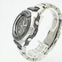 24.美品 G-SHOCK●電池交換済/動作良好 G-1000D クロノグラフ 20気圧防水 黒 ブラック メンズ腕時計 カシオ 中古 メタル アナログ_画像4