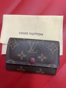 ルイヴィトン キーケース ミュルティクレ6 フューシャ M60701モノグラム ピンク LOUIS VUITTON 【美品】