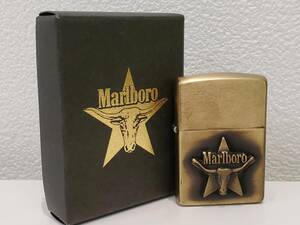 【未使用】Zippo マルボロ ロングホーン スター 93年製　Marlboro　箱付き