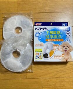 【4枚！】犬用 軟水化フィルター ピュアクリスタル 交換用フィルター GEX