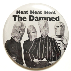 デカ缶バッジ 58mm DAMNED ダムド Neat Neat Neat Punk Stiff Records